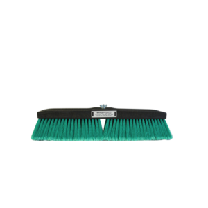 18" Bruske Floor Brush with MEDIUM GREEN BRULON CASING WITH BROWN BRULON CENTER BRISTLES